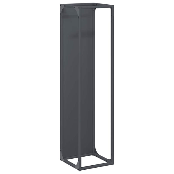 Brennholzregal Anthrazit Stahl 25x25x100cm