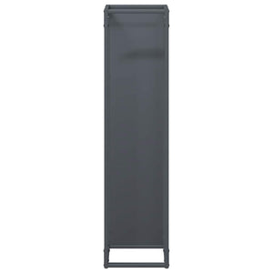 Brennholzregal Anthrazit Stahl 25x25x100cm