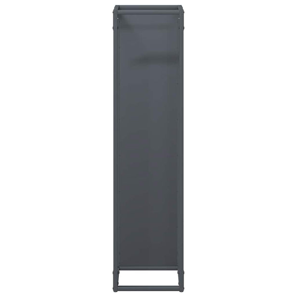 Brennholzregal Anthrazit Stahl 25x25x100cm