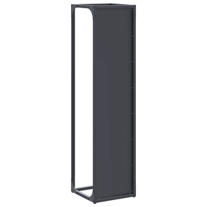 Brennholzregal Anthrazit Stahl 25x25x100cm