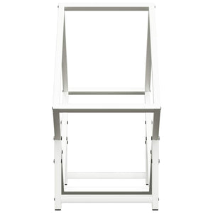 Weißes Brennholzregal 50x25x50 cm