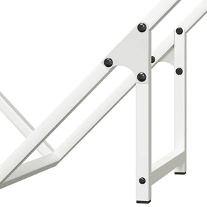 Weißes Brennholzregal 60x25x60 cm