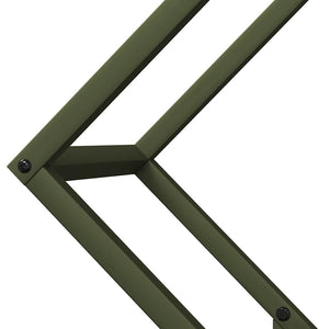 Brennholzregal Olivgrün 60cm Stahl
