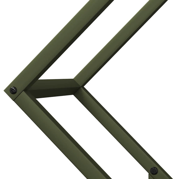 Brennholzregal Olivgrün 60cm Stahl