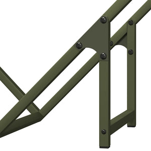 Brennholzregal Olivgrün 60cm Stahl