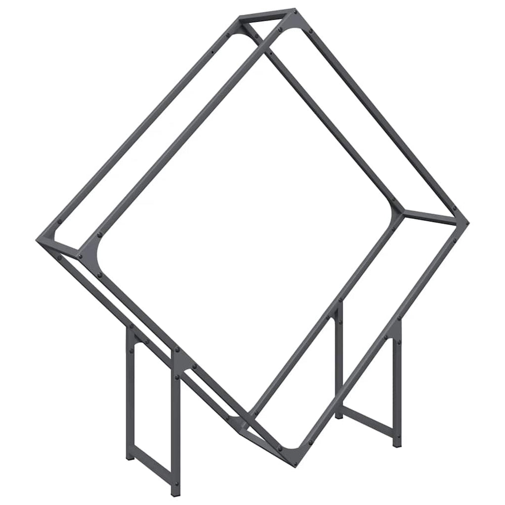 Brennholzregal Anthrazit Stahl 100x100cm