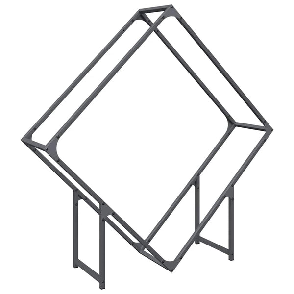 Brennholzregal Anthrazit Stahl 100x100cm