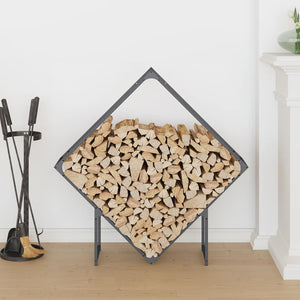 Brennholzregal Anthrazit Stahl 100x100cm
