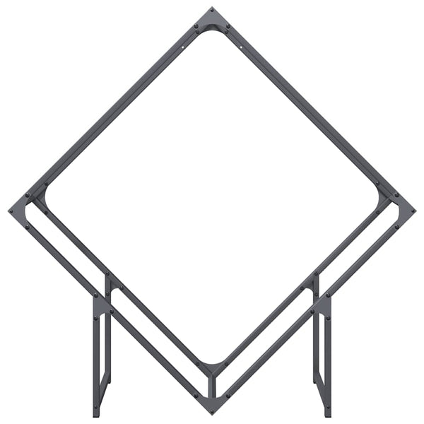 Brennholzregal Anthrazit Stahl 100x100cm