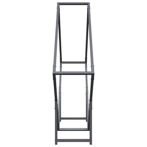 Brennholzregal Anthrazit Stahl 100x100cm