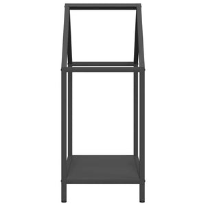 Brennholzregal Schwarz 40x25x60 cm