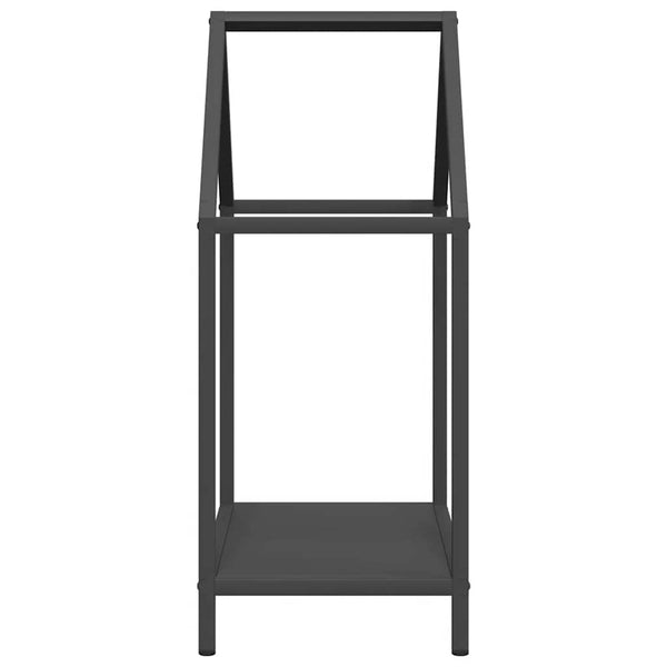 Brennholzregal Schwarz 40x25x60 cm