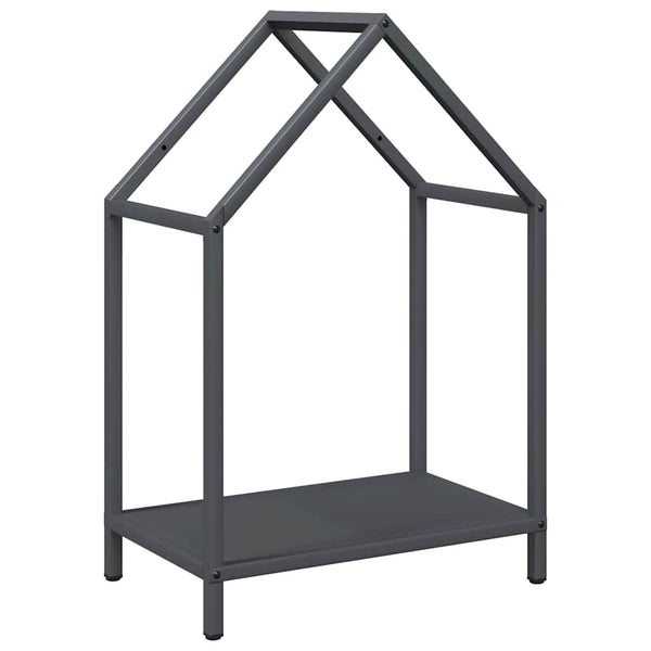 Brennholzregal Anthrazit 40x25x60 cm