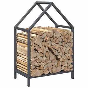 Brennholzregal Anthrazit 40x25x60 cm