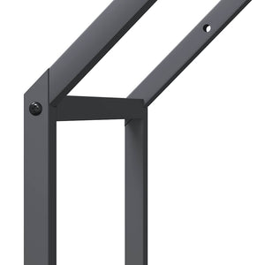 Brennholzregal Anthrazit 40x25x60 cm