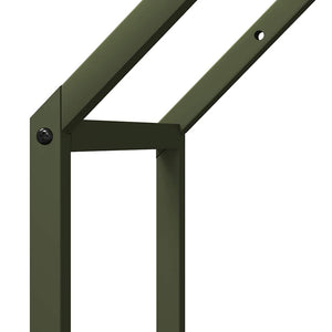 vidaXL Support à bois de chauffage vert olive 40x25x60 cm Acier laminé à froid