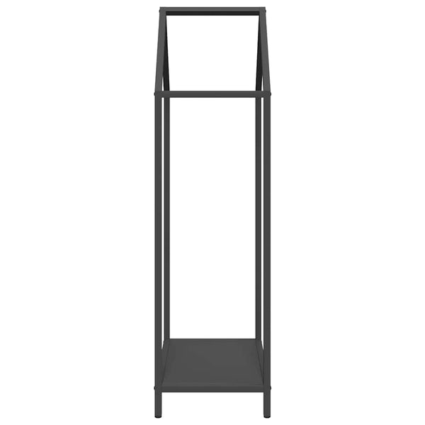 Brennholzregal Schwarz 40x25x90 cm