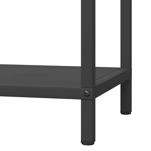 Brennholzregal Schwarz 40x25x90 cm