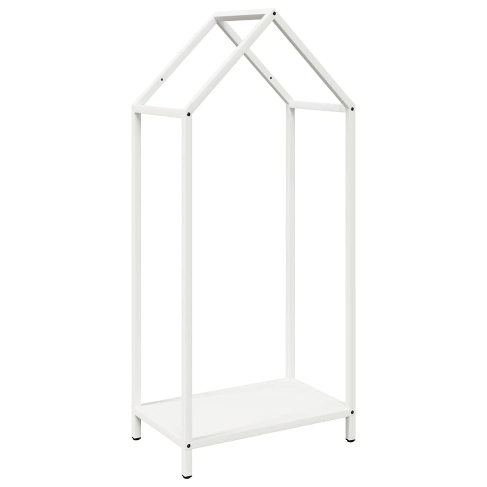 Weißes Kaminholzregal 40x25x90 cm
