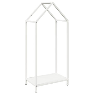 Weißes Kaminholzregal 40x25x90 cm