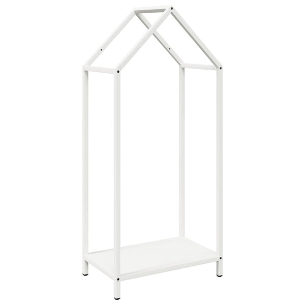 Weißes Kaminholzregal 40x25x90 cm