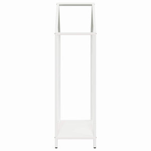Weißes Kaminholzregal 40x25x90 cm