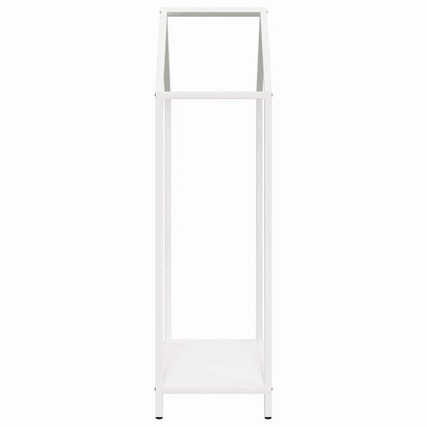 Weißes Kaminholzregal 40x25x90 cm