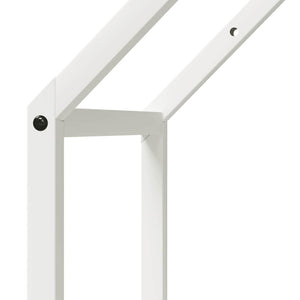 Weißes Kaminholzregal 40x25x90 cm