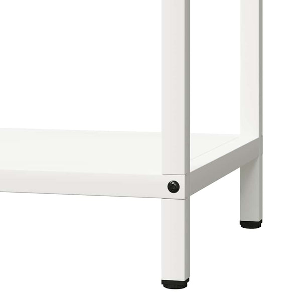 Weißes Kaminholzregal 40x25x90 cm