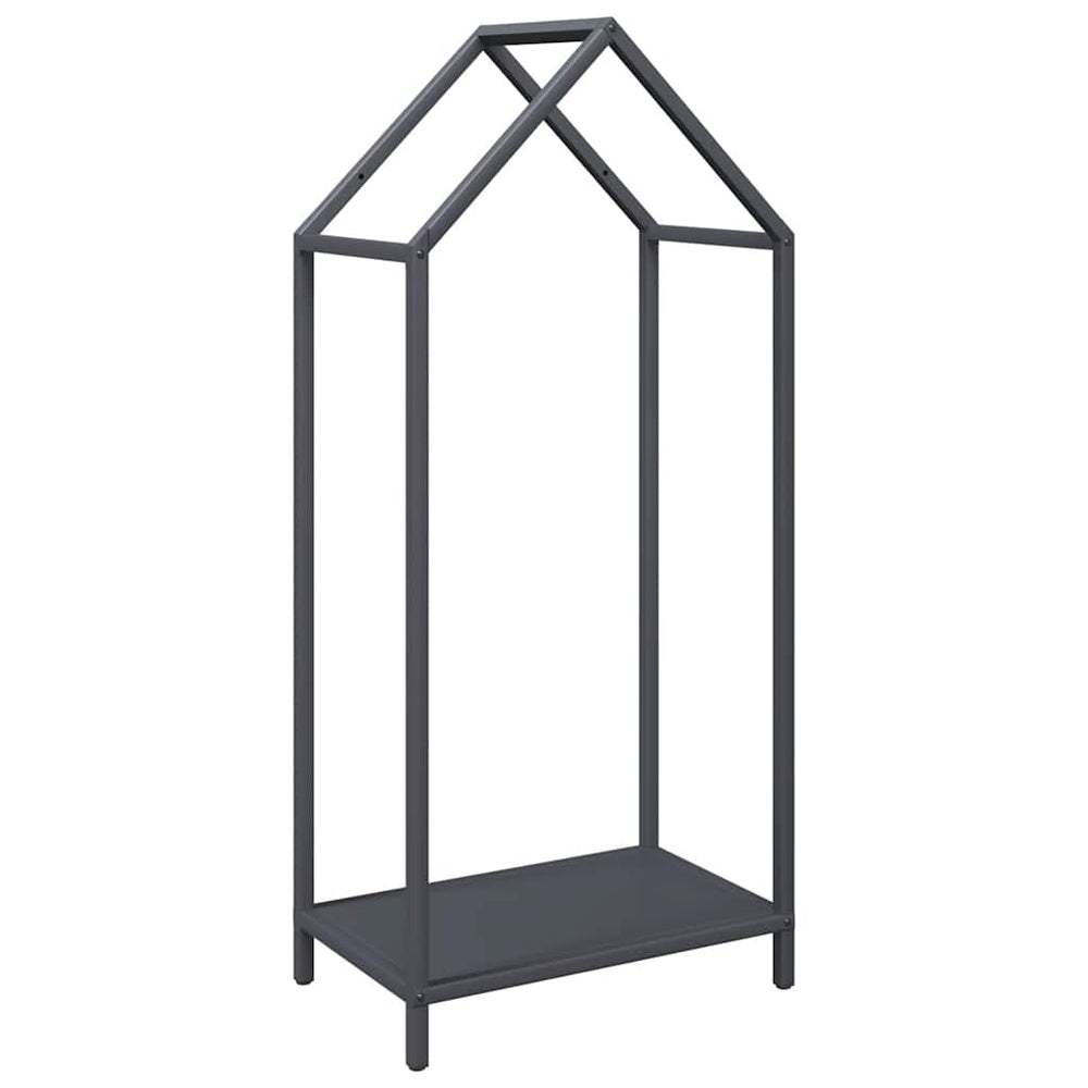 Anthrazit Brennholzregal Stahl 40x25x90cm