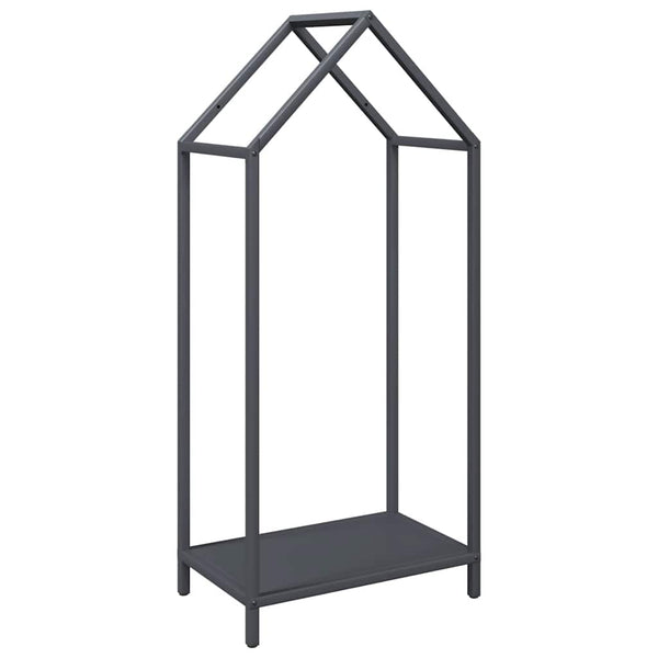 Anthrazit Brennholzregal Stahl 40x25x90cm