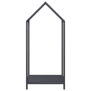 Anthrazit Brennholzregal Stahl 40x25x90cm