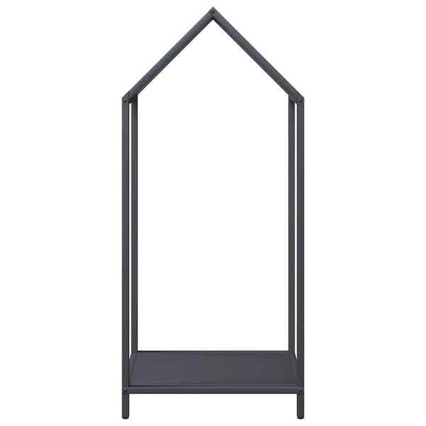 Anthrazit Brennholzregal Stahl 40x25x90cm