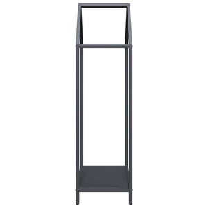 Anthrazit Brennholzregal Stahl 40x25x90cm