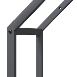 Anthrazit Brennholzregal Stahl 40x25x90cm