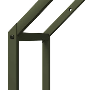 Brennholzregal Olivgrün Stahl 40x90cm