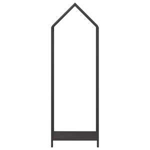 Schwarzes Brennholzregal Stahl 40x25x120cm