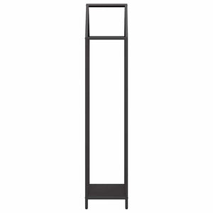 Schwarzes Brennholzregal Stahl 40x25x120cm