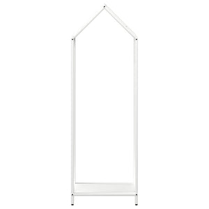 Weißes Brennholzregal 40x25x120cm