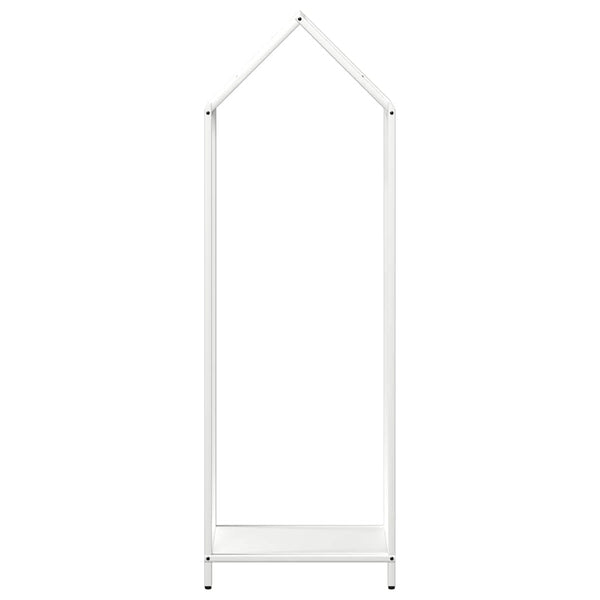 Weißes Brennholzregal 40x25x120cm