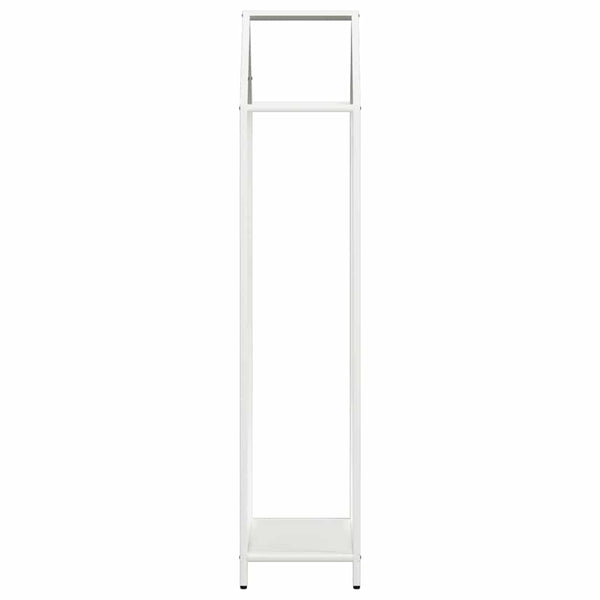 Weißes Brennholzregal 40x25x120cm