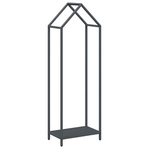 Brennholzregal Anthrazit Stahl 40x25x120cm