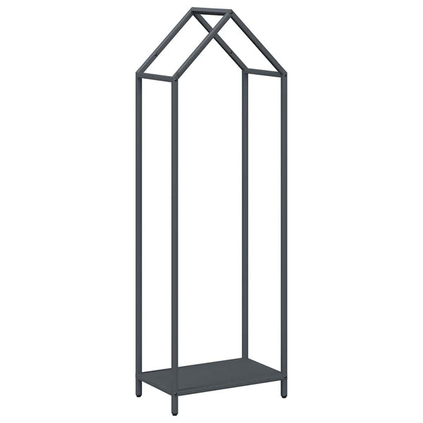 Brennholzregal Anthrazit Stahl 40x25x120cm
