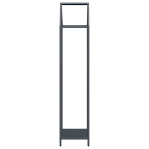 Brennholzregal Anthrazit Stahl 40x25x120cm