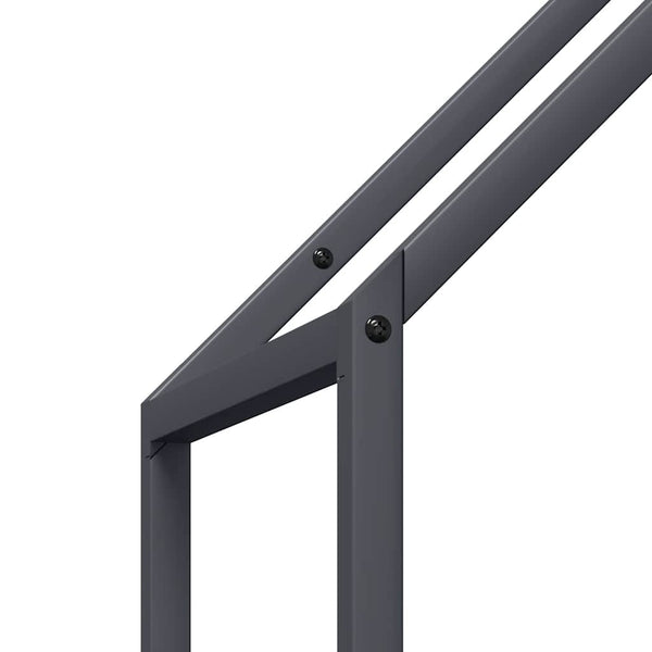 Brennholzregal Anthrazit Stahl 40x25x120cm