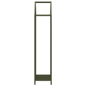 Brennholzregal Olivgrün Stahl 40x25x120 cm