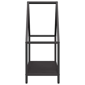 Brennholzregal Schwarz 60x60 cm