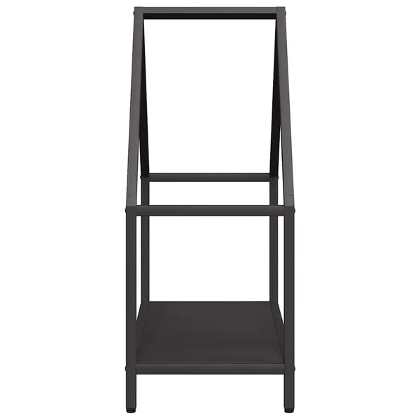 Brennholzregal Schwarz 60x60 cm