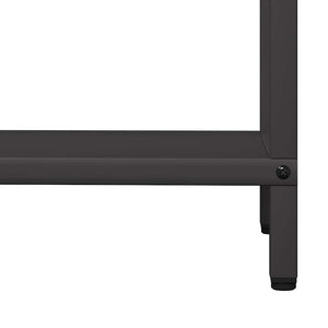 Brennholzregal Schwarz 60x60 cm