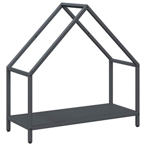 Brennholzregal Anthrazit Stahl 60x60 cm